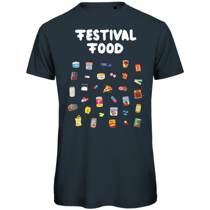 Festival Food Snacks Cans List T-Shirt Unisex