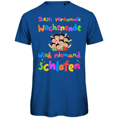 Kids wochenende schlafen Festival T-Shirt Unisex