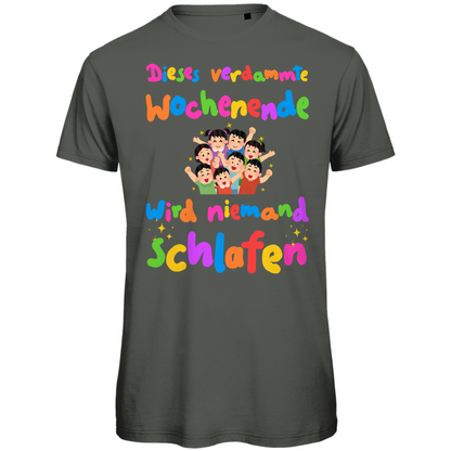 Kids wochenende schlafen Festival T-Shirt Unisex