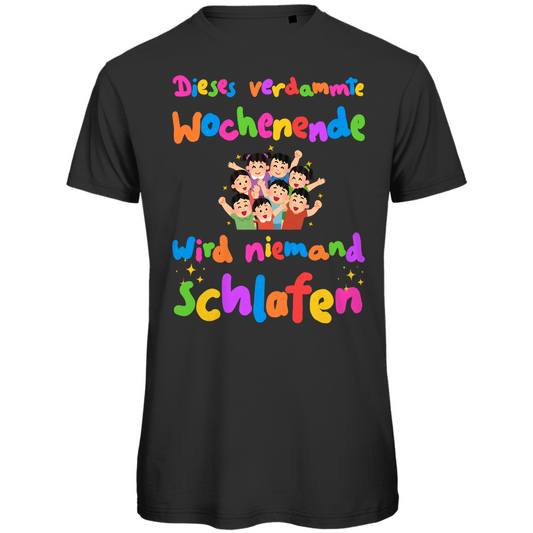 Kids wochenende schlafen Festival T-Shirt Unisex